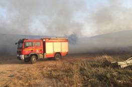 حريق في كيبوتس إسرائيلي مجاور للقطاع جراء إلقاء زجاجات حارقة