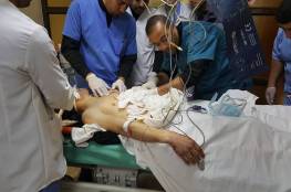 صور : 3 إصابات إحداها خطيرة برصاص الاحتلال شمال قطاع غزة