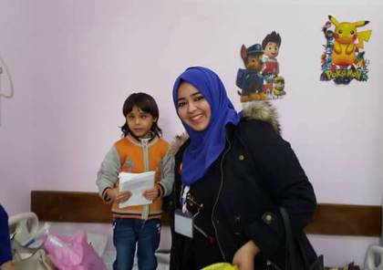 مبادرة "اسعد محتاج" توزع ملابس شتوية وهدايا على اطفال مرضى السرطان بغزة