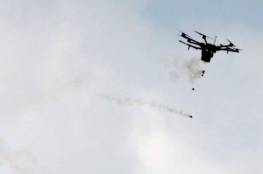 صور: جيش الاحتلال يستخدم طائرات خاصة لقمع المتظاهرين في مسيرات غزة