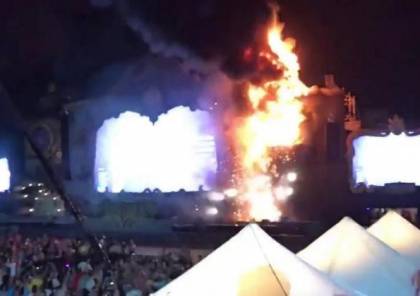 اسبانيا : اجلاء 22 ألف شخص من مهرجان للموسيقى بعد حريق هائل