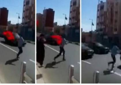 فيديو: فتاة تلقي بنفسها أمام موكب ملك المغرب وتصدمها بقوة