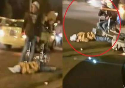 شاهد: أردني يقتل شقيقته في الشّارع و يضع كرسياً ويجلس عليه بجانب الجثة!!