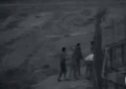 الاحتلال ينشر فيديو يظهر اصابة فلسطيني على حدود غزة