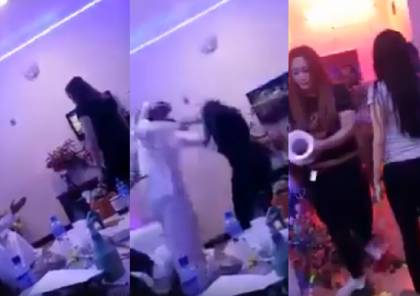 فيديو.. تايلندية تلقن رجل عربي "علقة ساخنة" بعد ان حاول الاعتداء عليها
