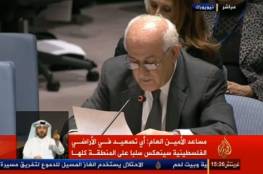 منصور : التصويت على مشروع قرار في مجلس الأمن ضد الاستيطان خلال ساعات
