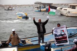 غزة : غرق عدد من مراكب الصيادين بسبب المنخفض الجوي