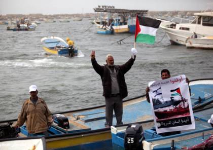 غزة : غرق عدد من مراكب الصيادين بسبب المنخفض الجوي