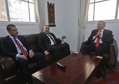 الوفد المصري يلتقي نائب رئيس الوزراء "أبو عمرو " في غزة