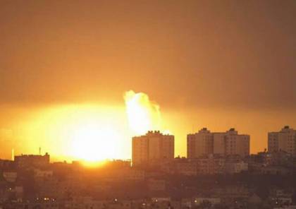 الاحتلال يقصف شرق المغازي في اعقاب سقوط صاروخ في أشكول 