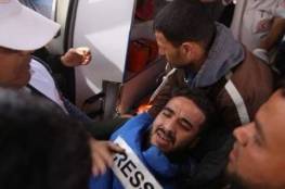 إصابة 3 صحفيين خلال تغطيتهم المظاهرات شرق غزة