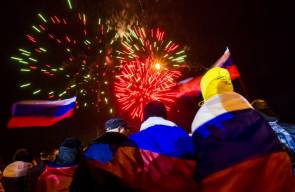 احتفالات في القرم بمناسبة الاستفتاء على الانضمام الى روسيا