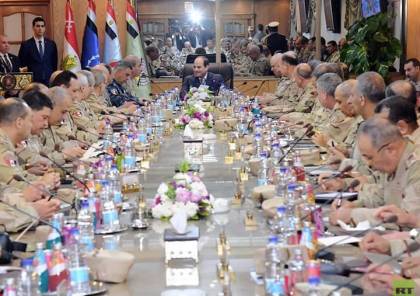 السيسي يترأس اجتماعا عسكريا يبحث أمن مصر القومي