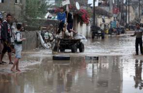 غزة تغرق بسبب الأمطار