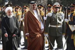 أمير قطر يصل طهران لبحث خفض التصعيد بالمنطقة