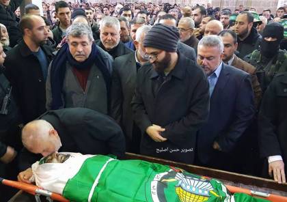 شاهد الصور : حماس تشيع جثمان القائد " العلمي " في غزة