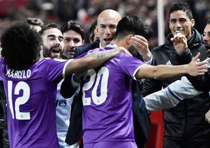 فيديو ..ريال مدريد يتعادل مع اشبيلية ويصعد للربع نهائي في كاس الملك