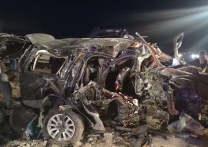 صور: مصرع نائب أردني وزوجته واولاده الخمسة جراء حادث سير مروع