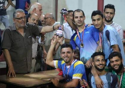 فريق الشهيد محمود القيشاوي يفوز بكأس البطولة الرمضانية