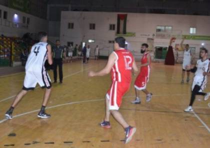 انتصار غزة الرياضي على الحوانين بكأس السلة