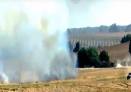 فيديو: فلسطينيون يضرمون النار في الحقول المتاخمة لمواقع عسكرية إسرائيلية بطائرة ورقية
