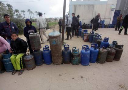 زيادة طفيفة في كميات الغاز الواردة إلى قطاع غزة