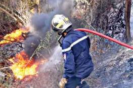 اصابة 5 مواطنين بالاختناق اثر اندلاع حريق في صوريف