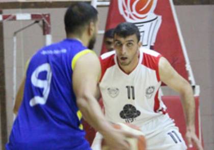شباب البريج يتألق ويتفوق على غزة الرياضي في دوري السلة