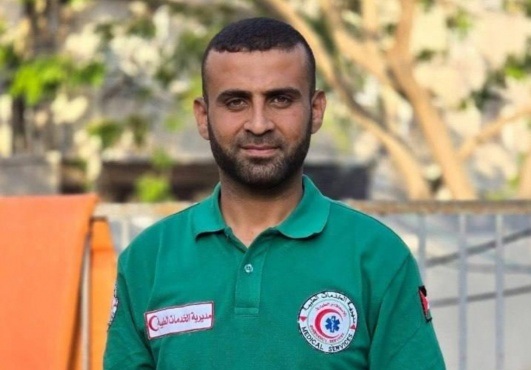 فلسطين – استشهاد مسعف شمال غزة وإصابة مسعف شرق خانيونس