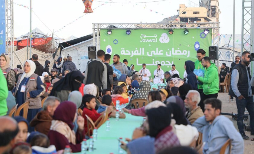 فلسطين – جمعية جوال وروابي تنظمان إفطاراً جماعياً في غزة