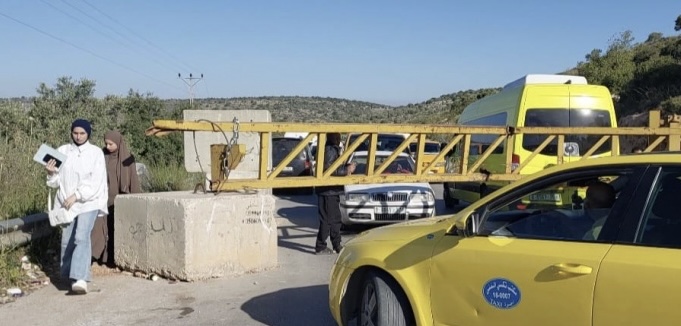 الاحتلال يغلق مدخل سلفيت الشمالي لليوم الثاني على التوالي