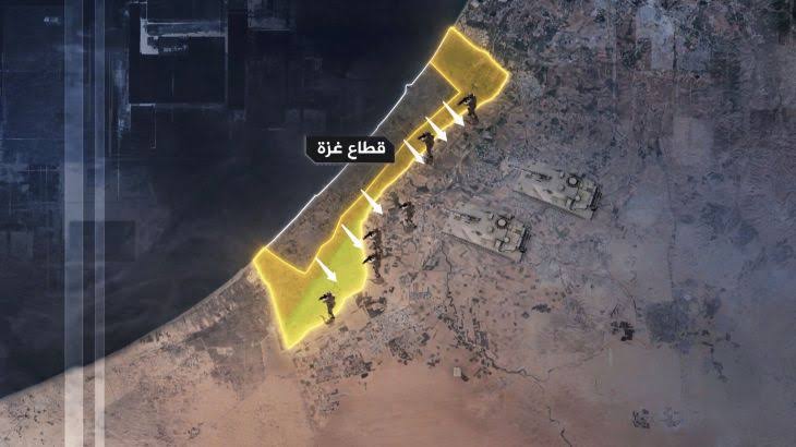 فلسطين – الخط الأصفر يتحرك.. إسرائيل توسع سيطرتها إلى 59% من مساحة قطاع غزة فلسطين – الخط الأصفر يتحرك.. إسرائيل توسع سيطرتها إلى 59% من مساحة قطاع غزة
