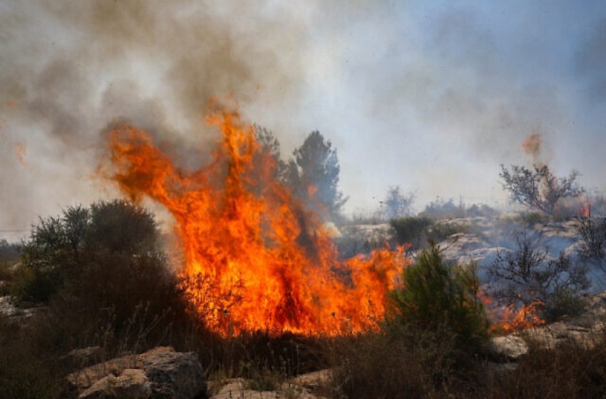 فلسطين – مستوطنون يحرقون مركبتين ويكتبون شعارات غرب بيت لحم
